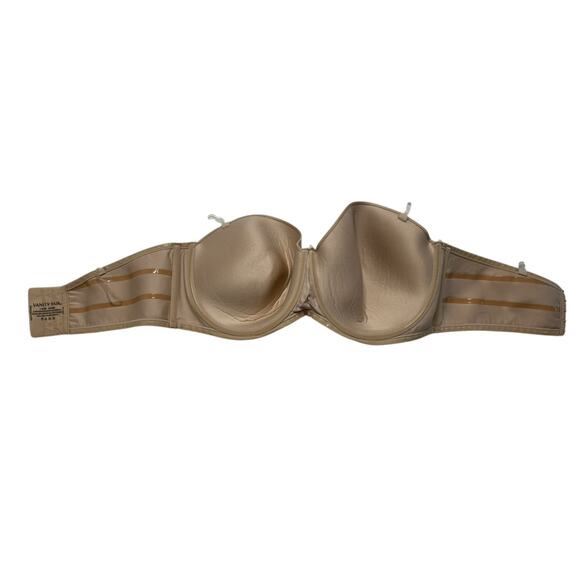 VANITY FAIR Beauty Back Underwire Smoothing Strapless Bra Beige Size 44DD #74380 - Picture 5 of 5